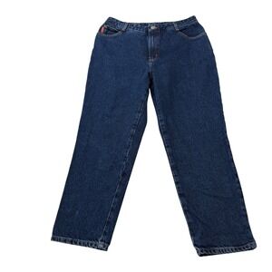 Bongo Tapered High Waisted Jeans Womens 15 Dark Wash Vintage 90s Original Slim